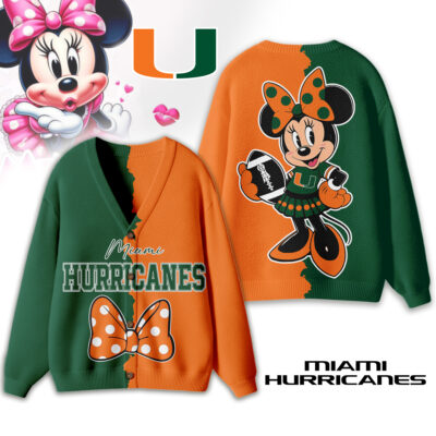 Miami Hurricanes | Premium NCAA Minnie Mouse Cardigan