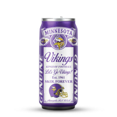 Alternative view of Minnesota Vikings | Premium NFL Budweiser Can Tumbler