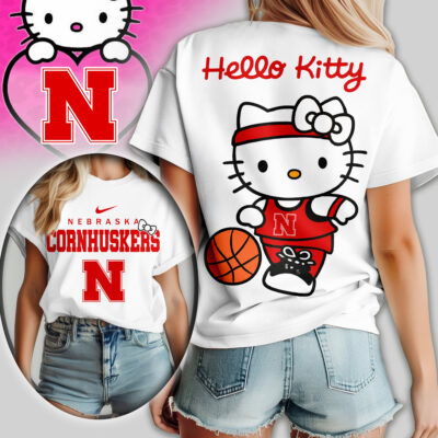 Nebraska Cornhuskers | Premium NCAA Hello Kitty Basketball Women Shirt