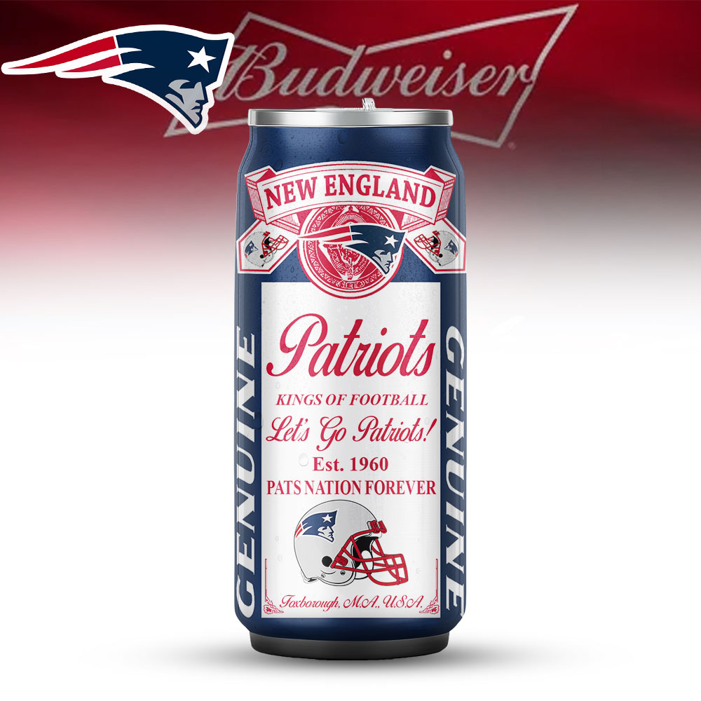 New England Patriots | Premium NFL Budweiser Can Tumbler
