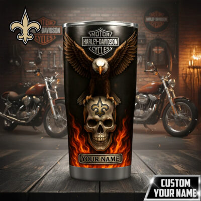 New Orleans Saints | Premium NFL Harley Davidson Tumbler