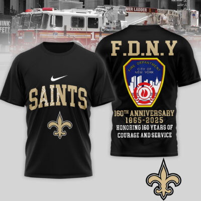 Alternative view of New Orleans Saints | Premium NFL F.N.D.Y 160th Anniversary 3D Shirt TD