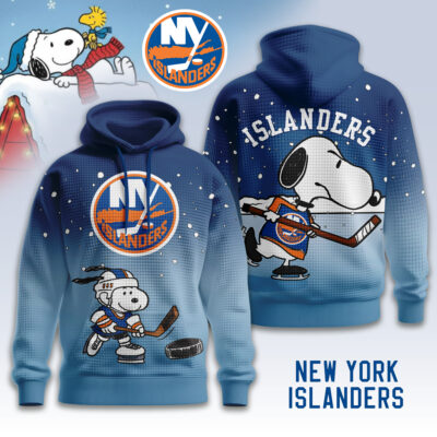 New York Islanders | Premium NHL Snoopy Hockey 3D Waffle Hoodie TD