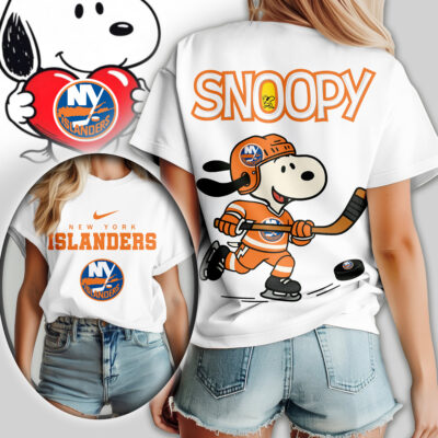 New York Islanders | Premium NHL Snoopy Hockey Women Shirt