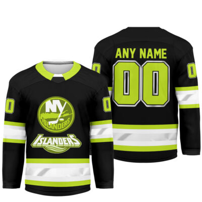 Alternative view of New York Islanders | Premium NHL Hi-Vis Hockey Spirit Custom Name and Number Jersey