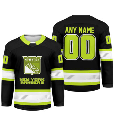 Alternative view of New York Rangers | Premium NHL Hi-Vis Hockey Spirit Custom Name and Number Jersey