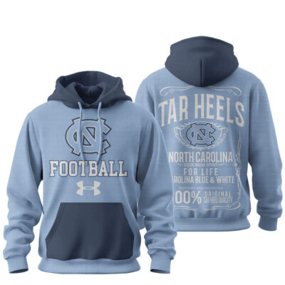 Alternative view of North Carolina Tar Heels | Premium NCAA College Football Under Amour Hoodie