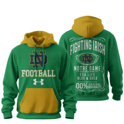 Alternative view of Notre Dame Fighting Irish | Premium NCAA College Football Under Amour Hoodie