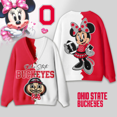 Ohio State Buckeyes | Premium NCAA Minnie Mouse Cardigan