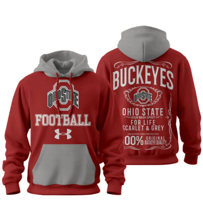 Alternative view of Ohio State Buckeyes | Premium NCAA College Football Under Amour Hoodie