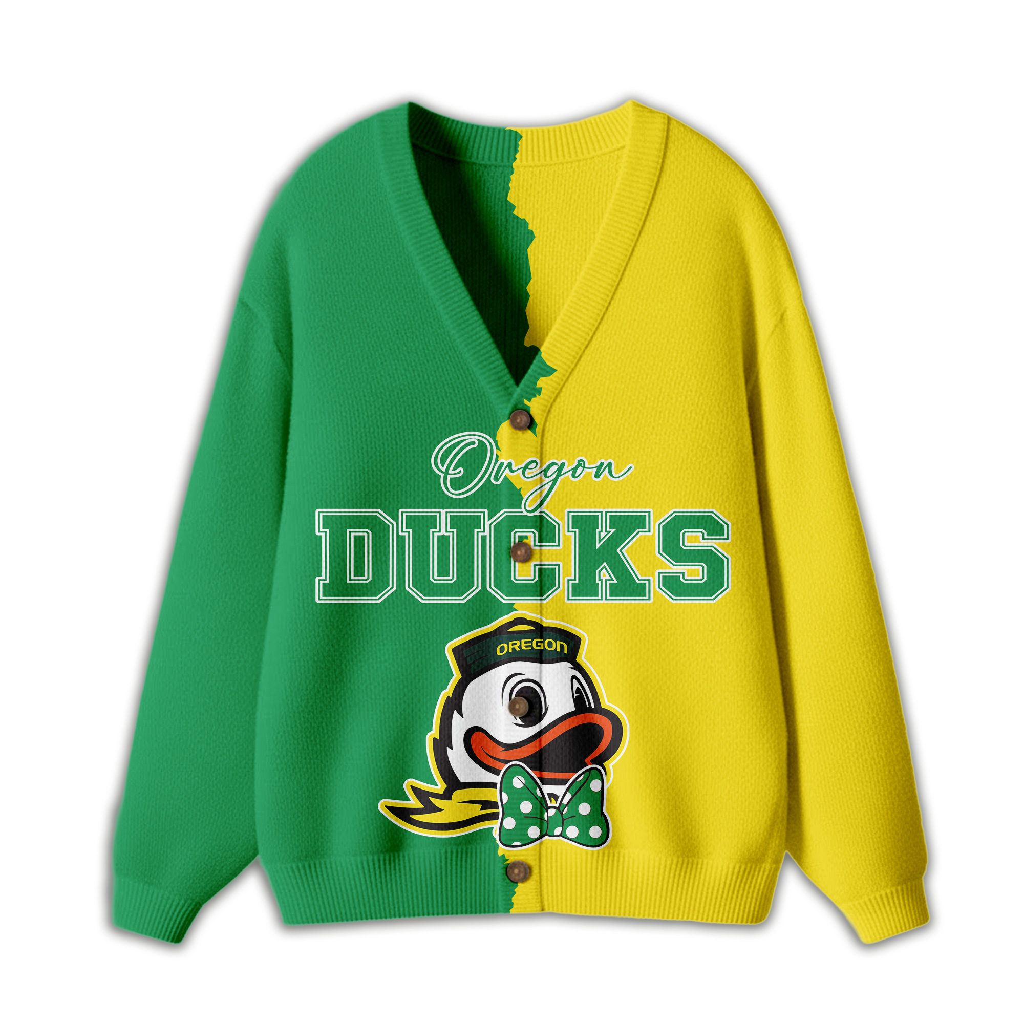 Oregon Ducks | Premium NCAA Minnie Mouse Cardigan - Image 3