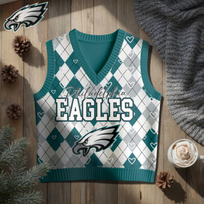 Philadelphia Eagles | Premium NFL Argyle Knit Sweater Vest