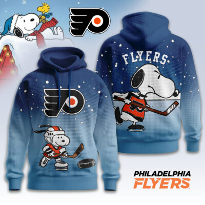 Philadelphia Flyers | Premium NHL Snoopy Hockey 3D Waffle Hoodie TD