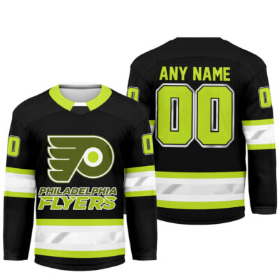 Alternative view of Philadelphia Flyers | Premium NHL Hi-Vis Hockey Spirit Custom Name and Number Jersey