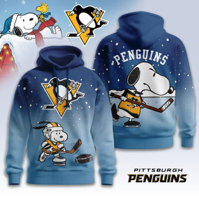 Pittsburgh Penguins | Premium NHL Snoopy Hockey 3D Waffle Hoodie TD