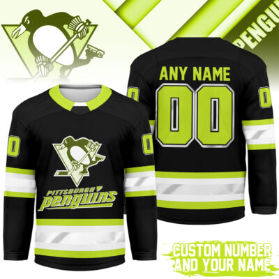 Pittsburgh Penguins | Premium NHL Hi-Vis Hockey Spirit Custom Name and Number Jersey