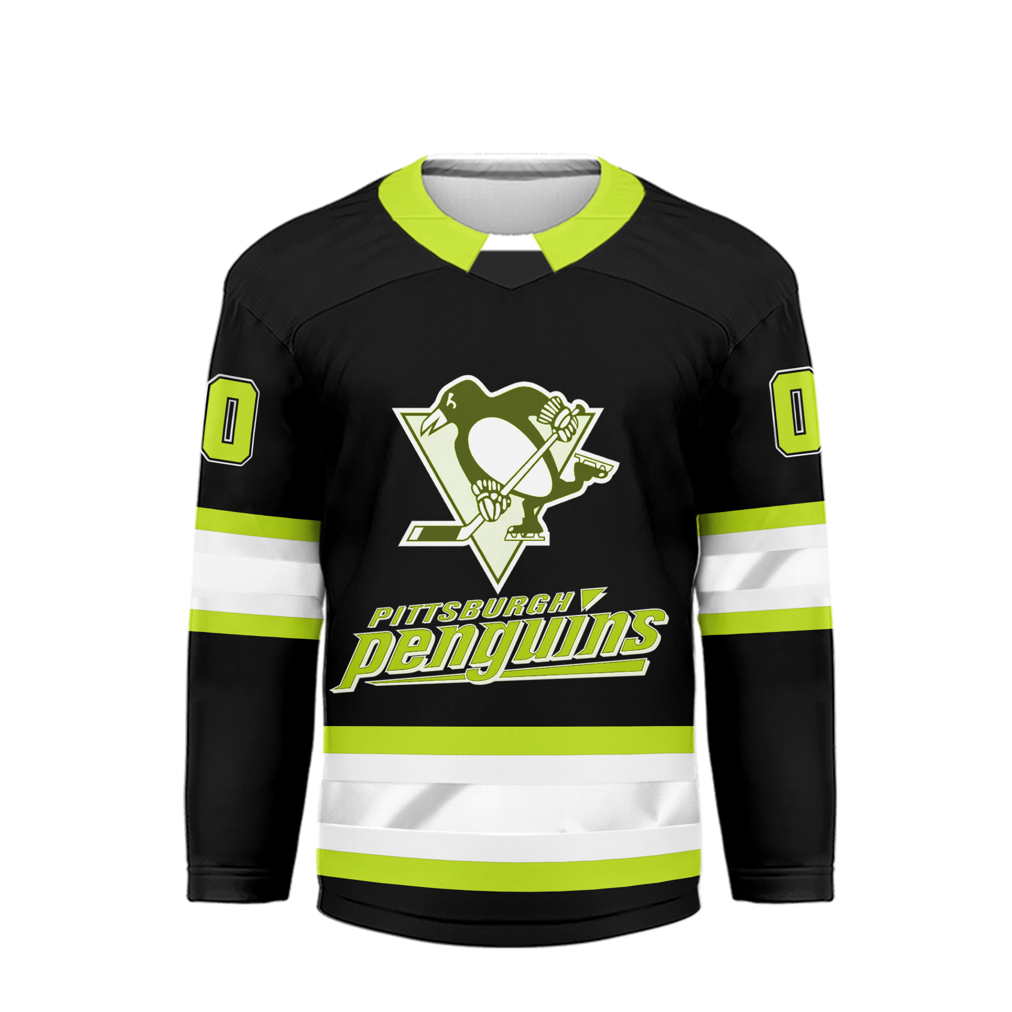 Pittsburgh Penguins | Premium NHL Hi-Vis Hockey Spirit Custom Name and Number Jersey - Image 3