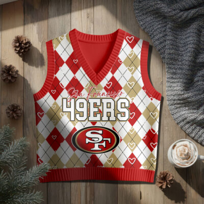 Alternative view of San Francisco 49ers | Premium NFL Argyle Knit Sweater Vest