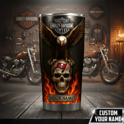 Alternative view of Tampa Bay Buccaneers | Premium NFL Harley Davidson Tumbler