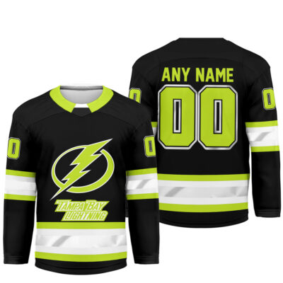 Alternative view of Tampa Bay Lightning | Premium NHL Hi-Vis Hockey Spirit Custom Name and Number Jersey