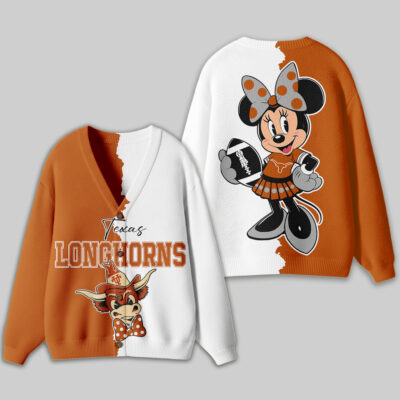 Alternative view of Texas Longhorns | Premium NCAA Minnie Mouse Cardigan