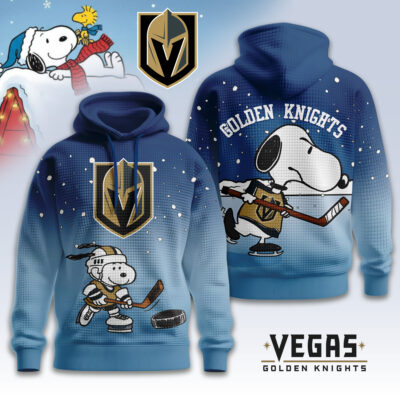 Vegas Golden Knights | Premium NHL Snoopy Hockey 3D Waffle Hoodie TD
