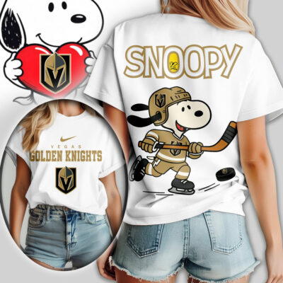 Vegas Golden Knights | Premium NHL Snoopy Hockey Women Shirt