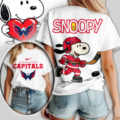 Washington Capitals | Premium NHL Snoopy Hockey Women Shirt
