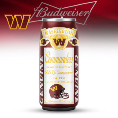Washington Commanders | Premium NFL Budweiser Can Tumbler