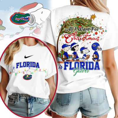 Florida Gators | Premium NCAA All I Want For Christmas Peanuts Shirt MM