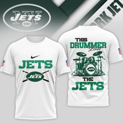 New York Jets | Premium NFL This Drummer Loves Football 3D Shirt TD